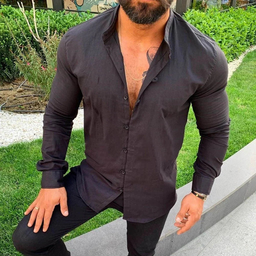 Chemise en Lin Unie pour Homme : Élégance Décontractée et Fraîcheur Estivale