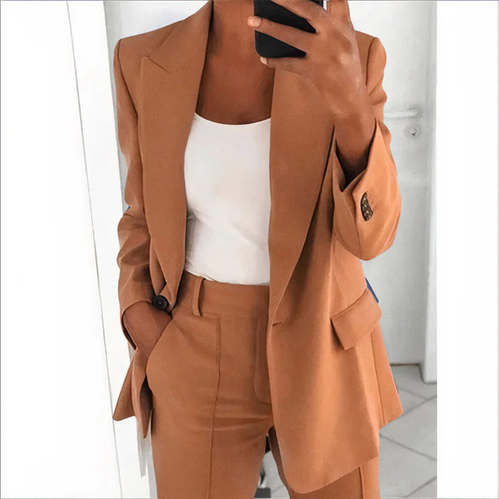 Ensemble blazer et pantalon pour femme