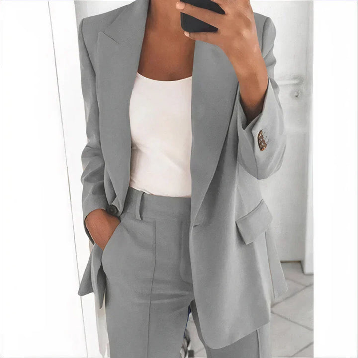 Ensemble blazer et pantalon pour femme