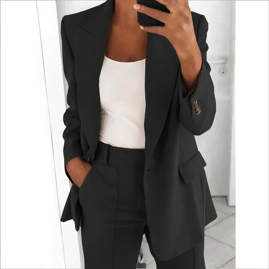 Ensemble blazer et pantalon pour femme