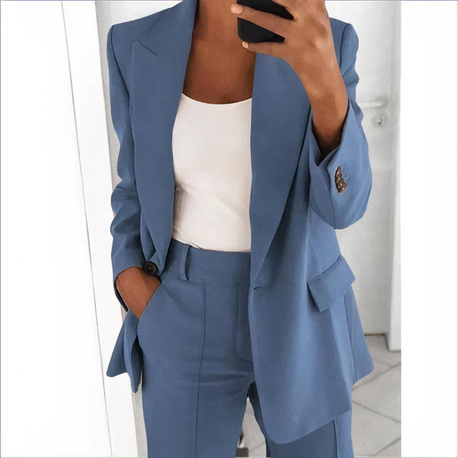 Ensemble blazer et pantalon pour femme