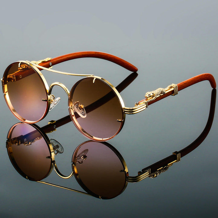 Lunettes de soleil rétro en métal