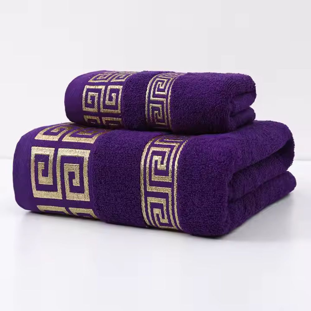 Ensemble de serviettes en coton (2 pièces)