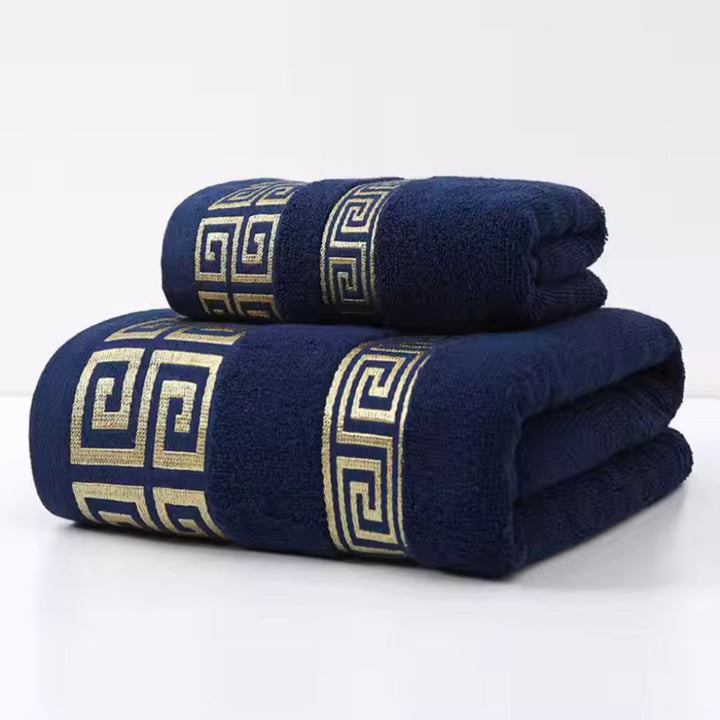 Lot de 2 serviettes en coton de qualité supérieure