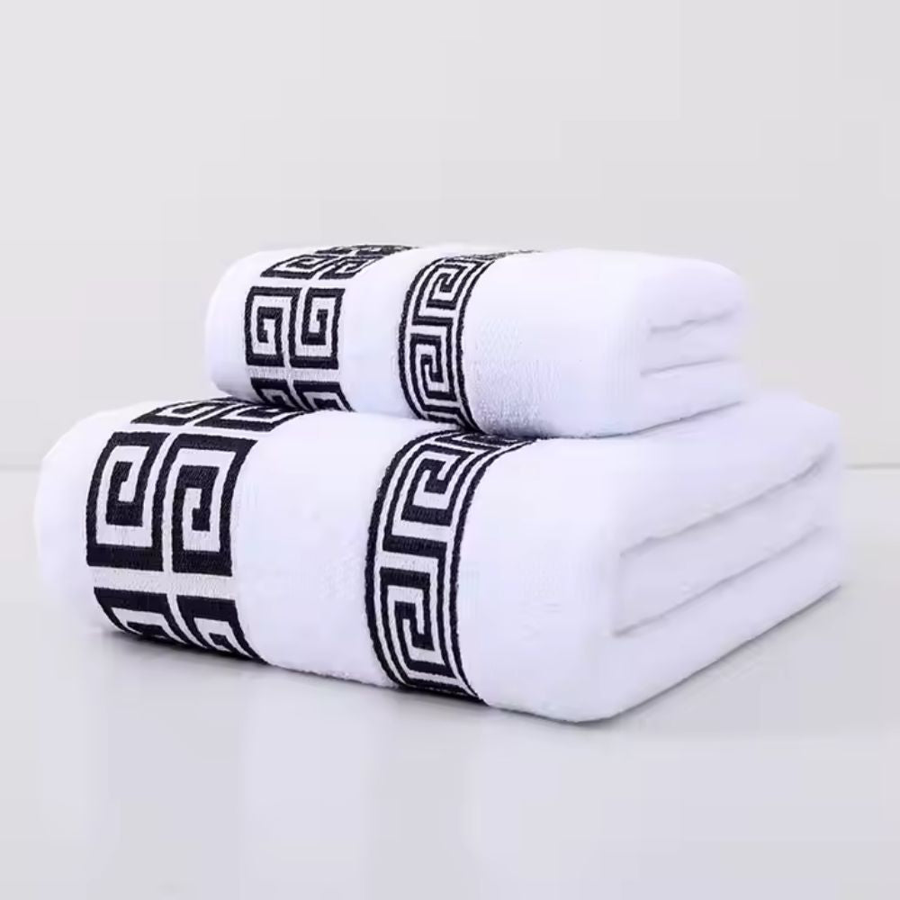 Ensemble de serviettes en coton (2 pièces)