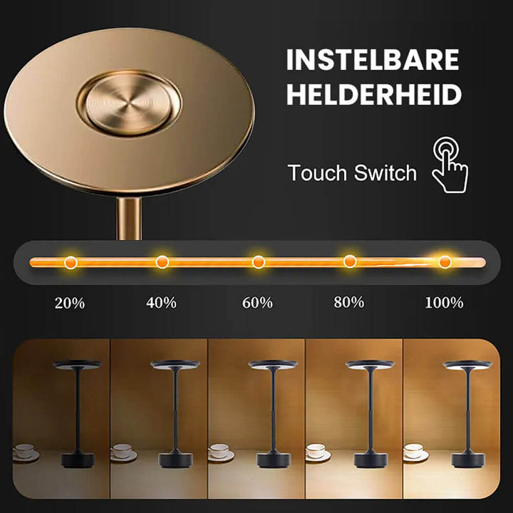 Lampe de table LED rechargeable sans fil