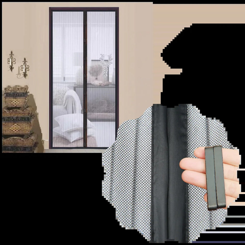 Porte moustiquaire magnétique – Barrière anti-insectes mains libres