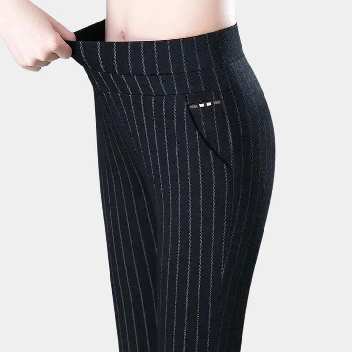 Pantalon extensible taille haute confortable