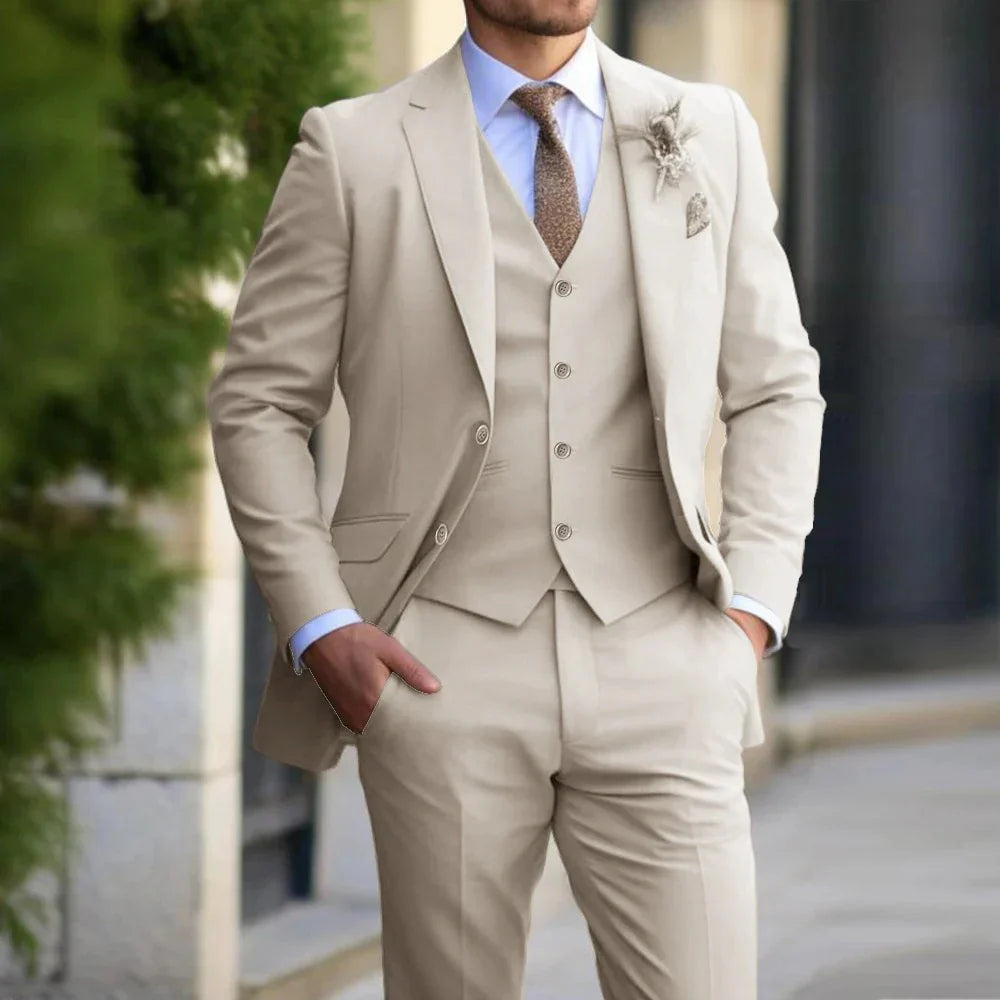 Brecken - Costume 3 Pièces Élégant pour Hommes