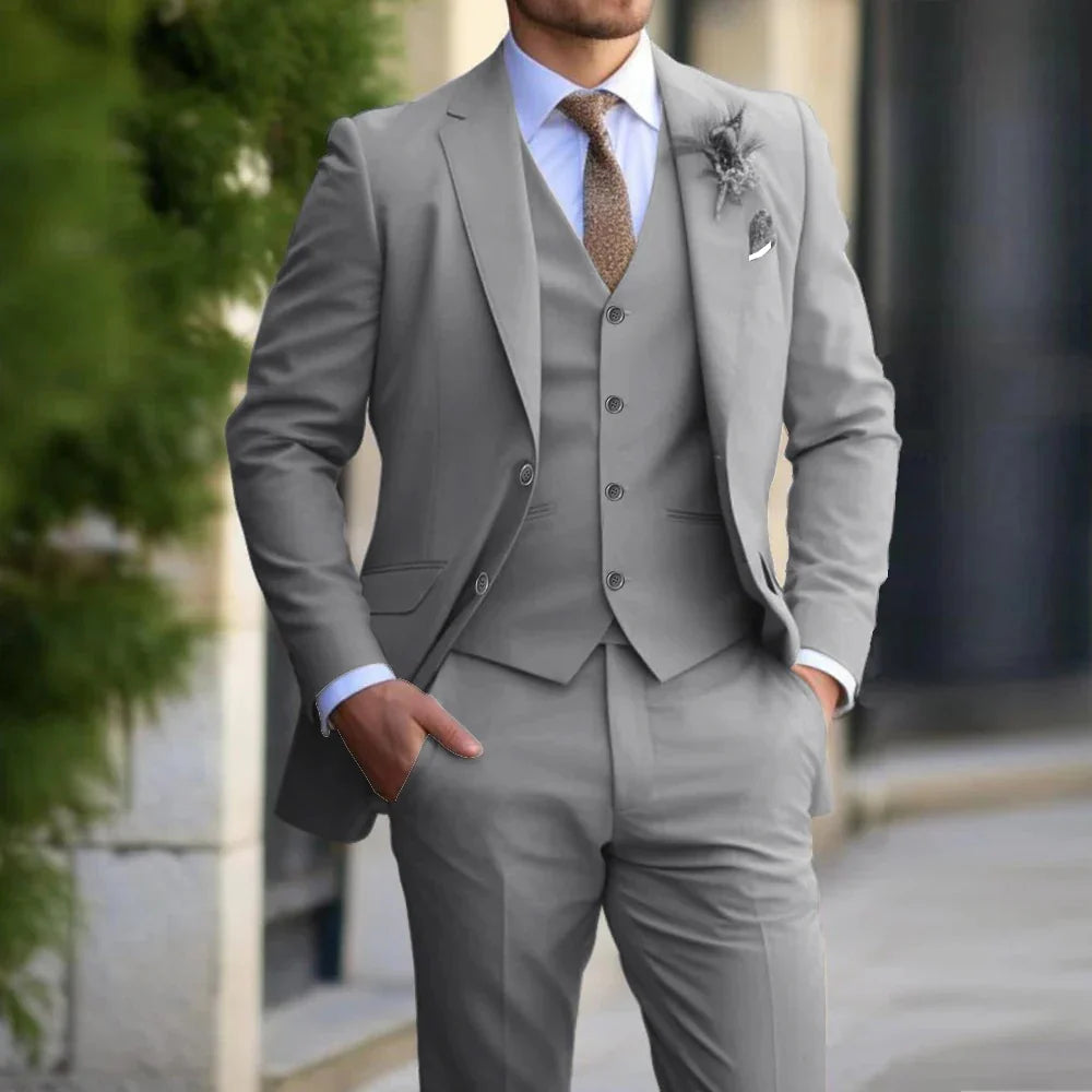 Brecken - Costume 3 Pièces Élégant pour Hommes