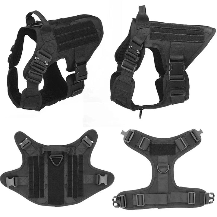 Harnais tactique anti-traction pour chien