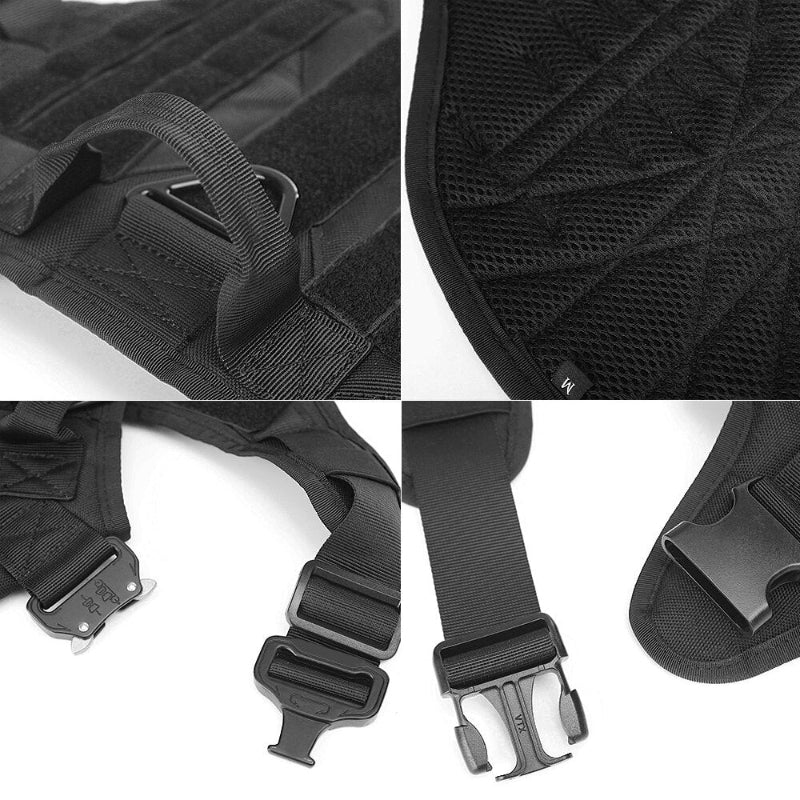 Harnais tactique anti-traction pour chien