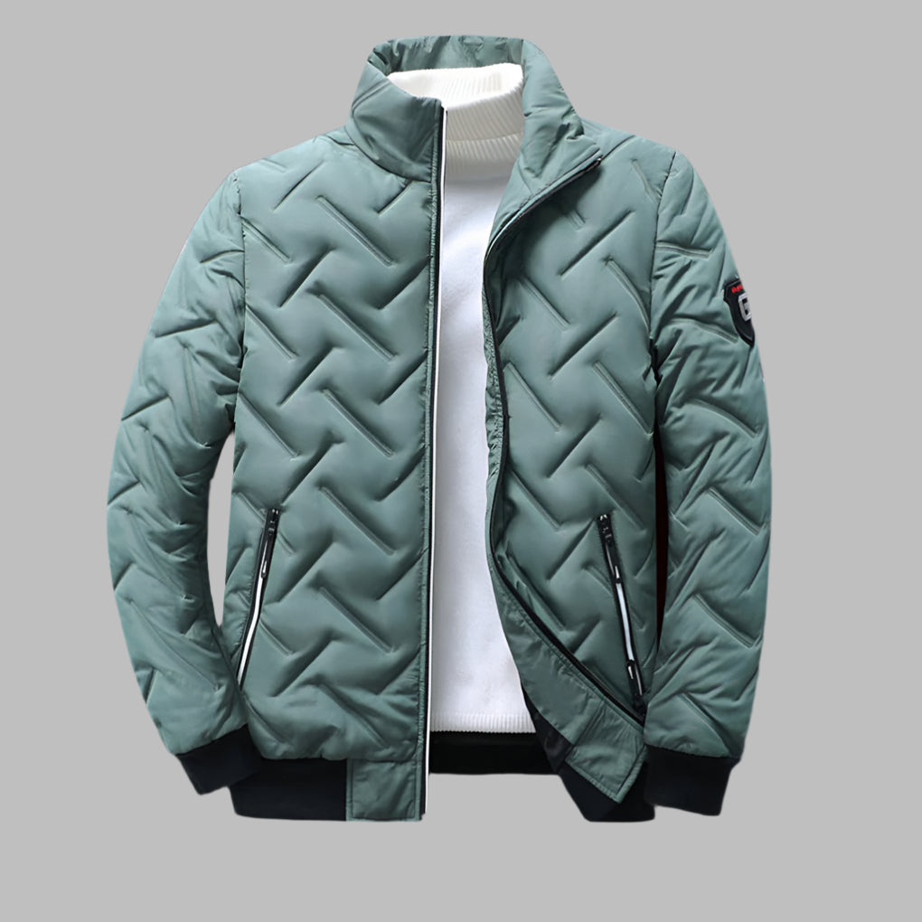 Veste coupe-vent entièrement zippée pour homme