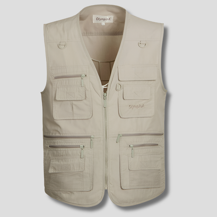 Gilet de randonnée multifonctionnel pour homme