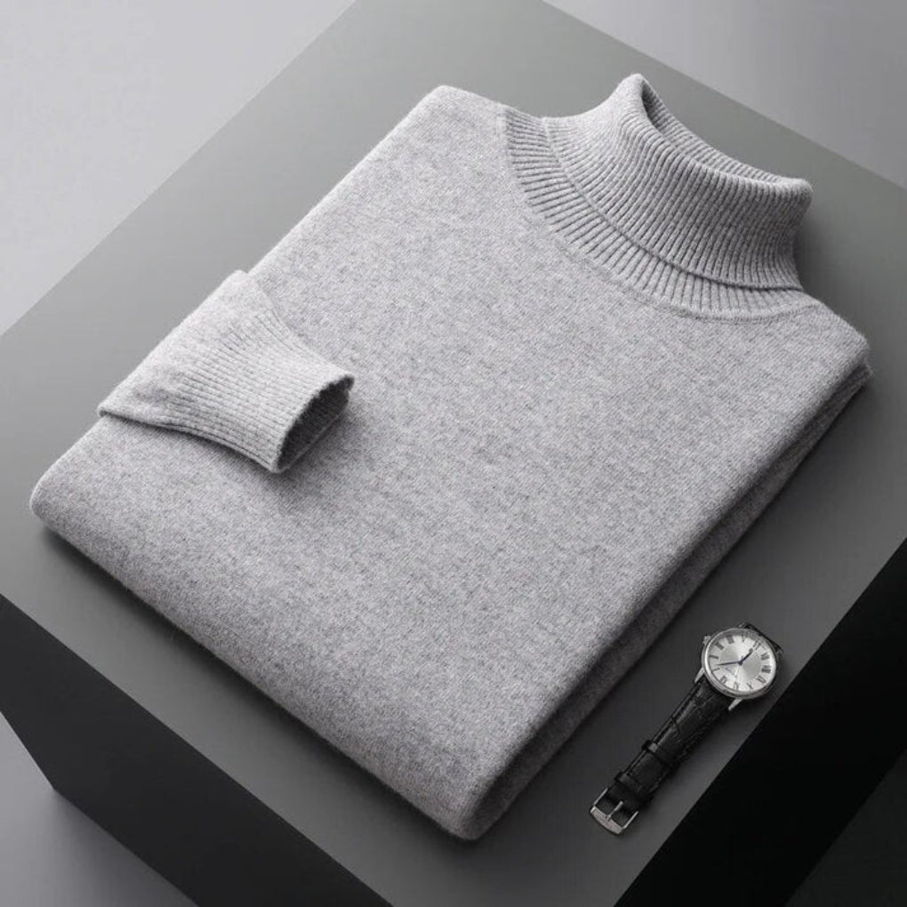 Pull col roulé en cachemire pour homme de haute qualité