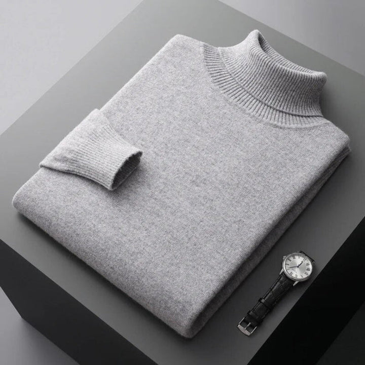 Pull col roulé en cachemire pour homme de haute qualité