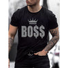T-shirt Oversize d’Été pour Homme avec Col Rond et Strass