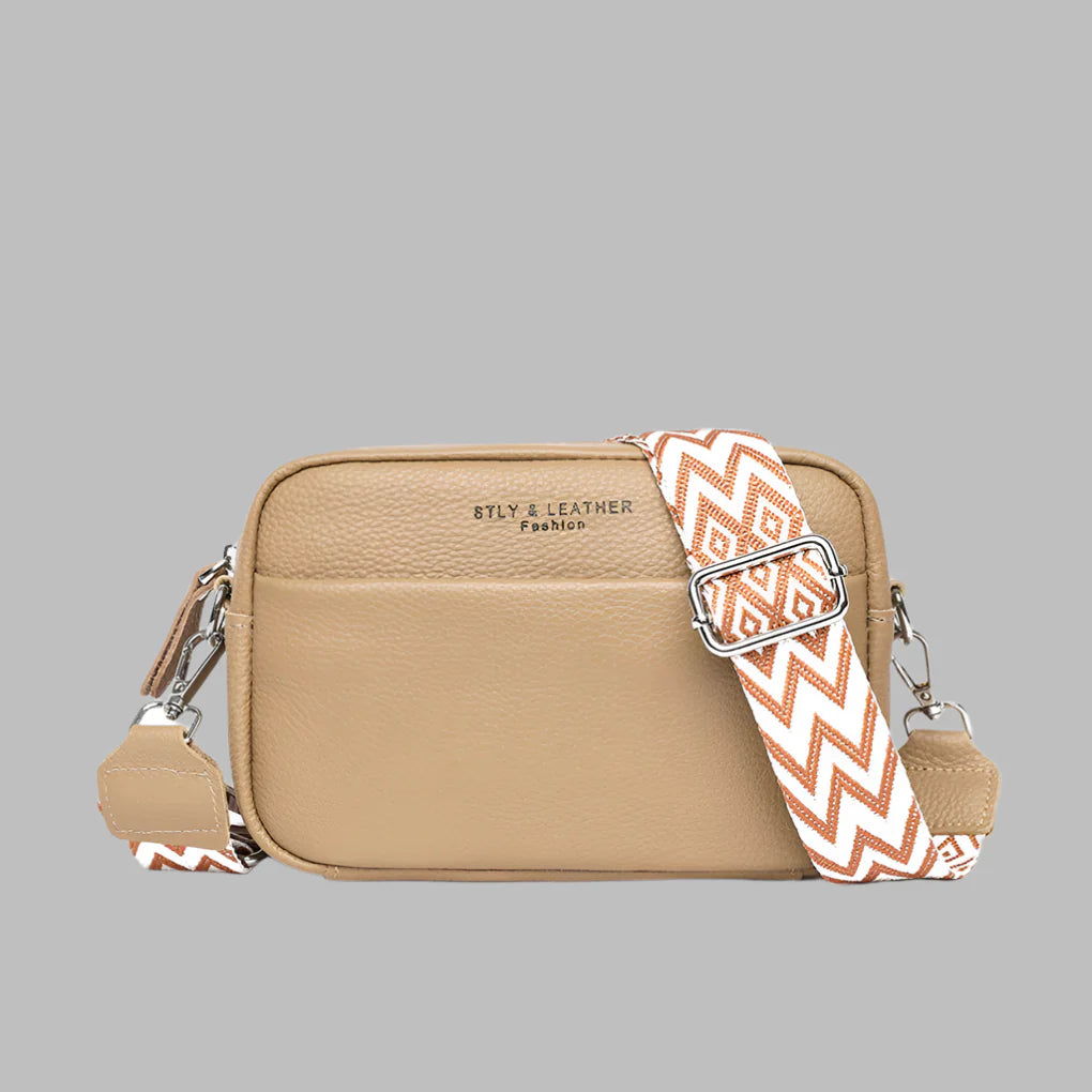 Sac à main en cuir véritable pour femme