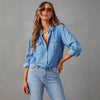Chemise en jean vintage surdimensionnée