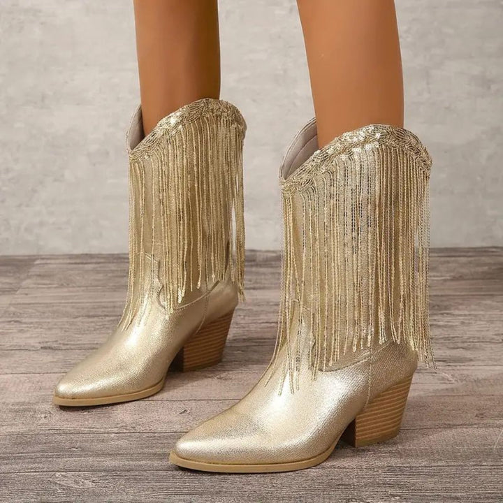 Bottines élégantes à pompons pour filles