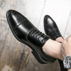 Chaussures richelieu en cuir poli pour homme