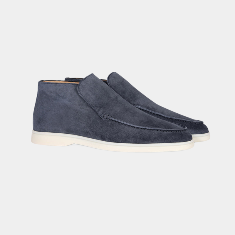 Mocassins élégants en cuir suédé pour hommes