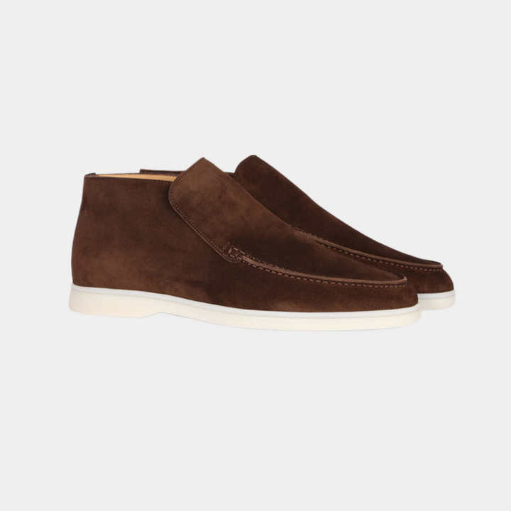 Mocassins élégants en cuir suédé pour hommes