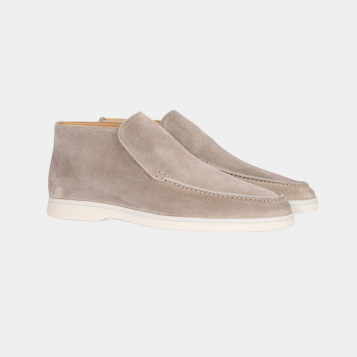 Mocassins élégants en cuir suédé pour hommes