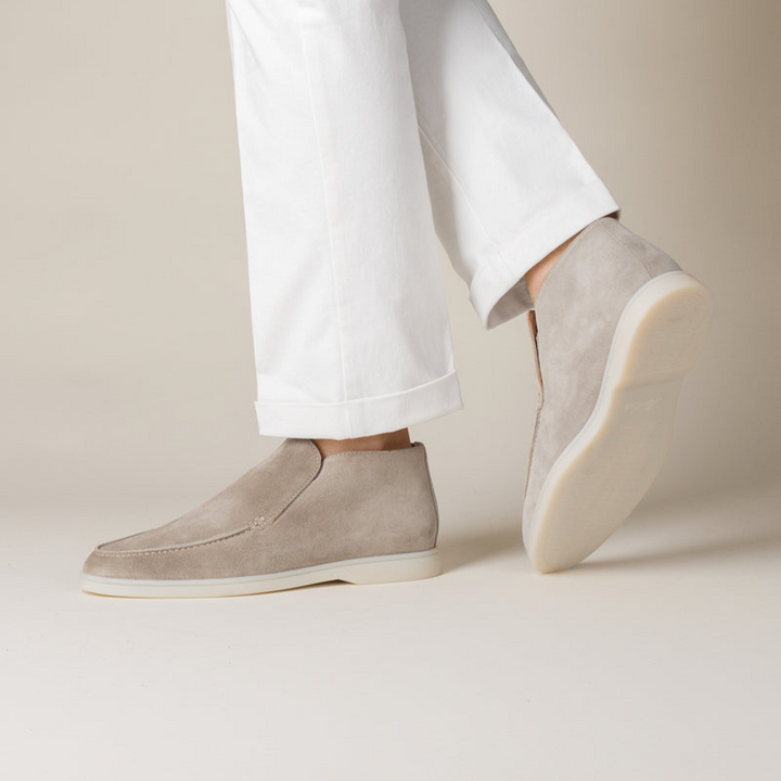 Mocassins élégants en cuir suédé pour hommes