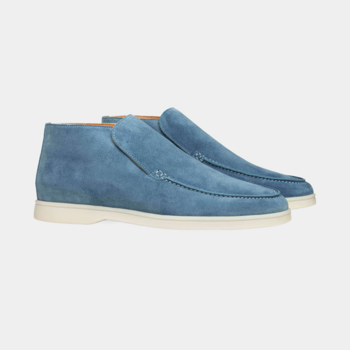 Mocassins élégants en cuir suédé pour hommes