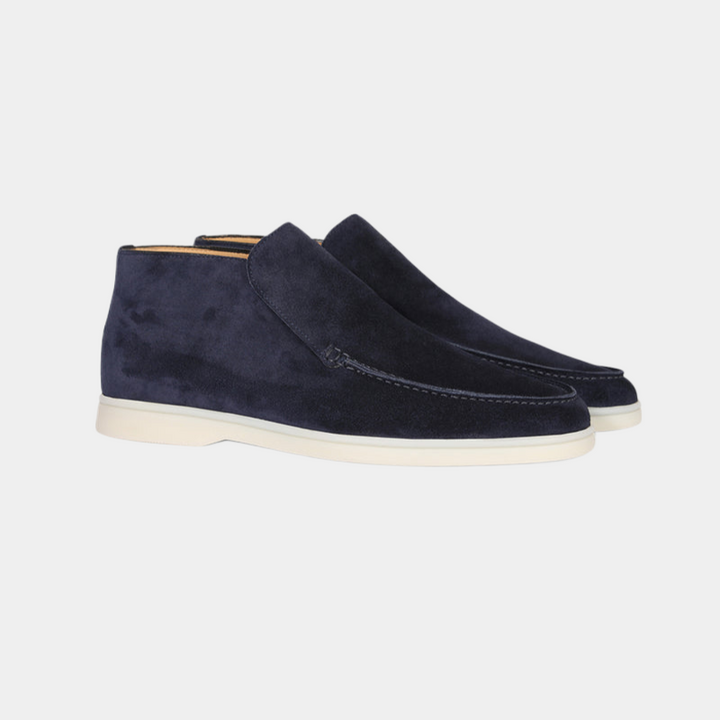 Mocassins élégants en cuir suédé pour hommes