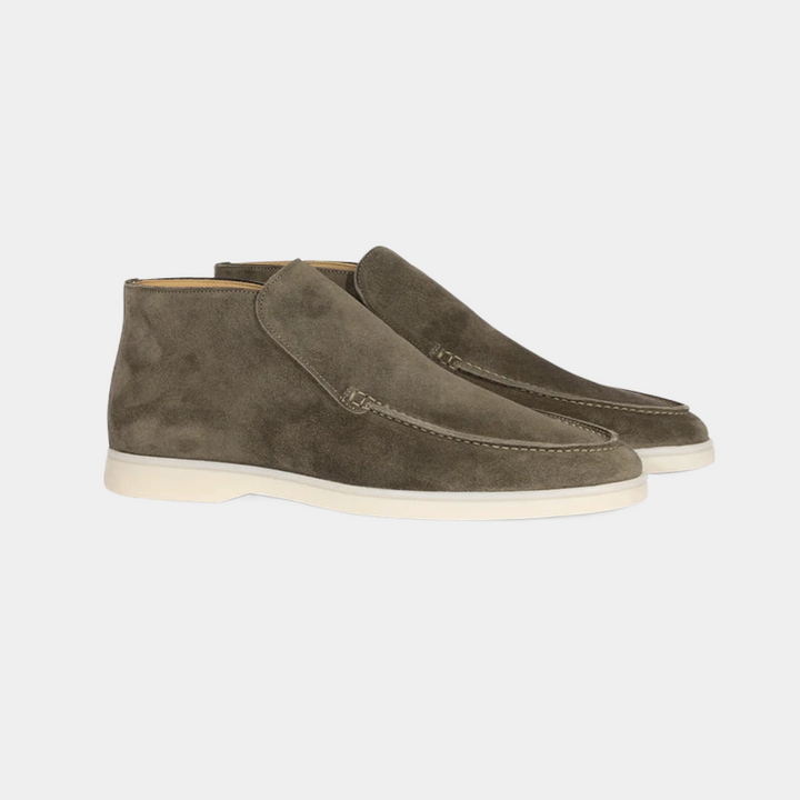 Mocassins élégants en cuir suédé pour hommes