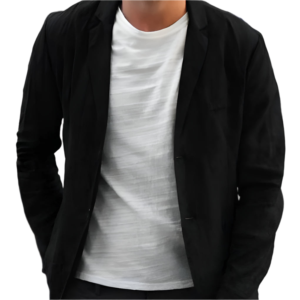 Blazer en lin pour homme, élégant et décontracté