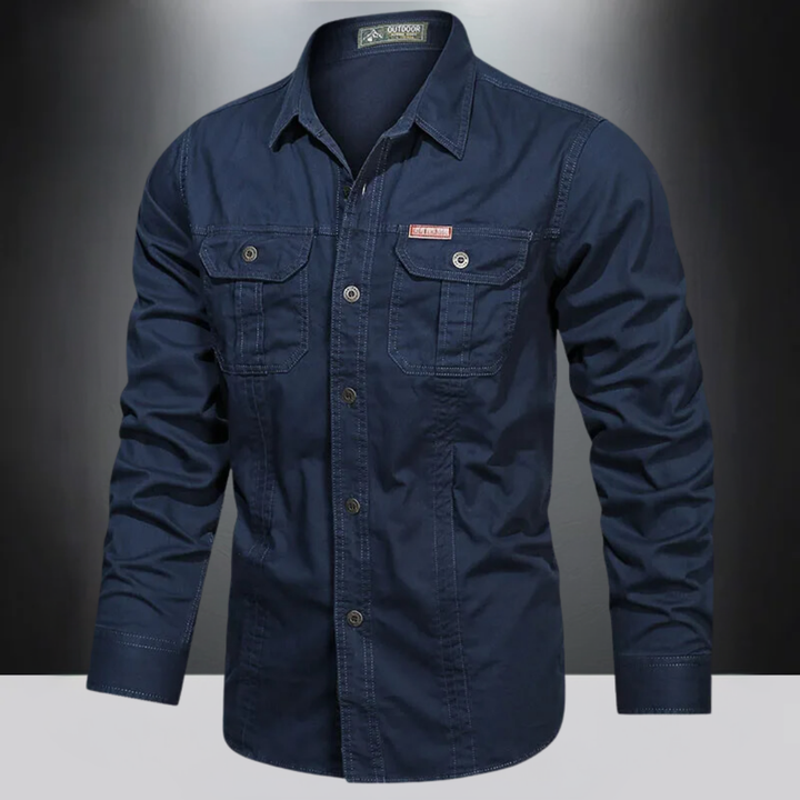 Chemise d'extérieur à manches longues pour homme