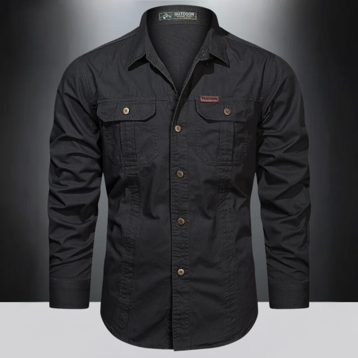 Chemise d'extérieur à manches longues pour homme