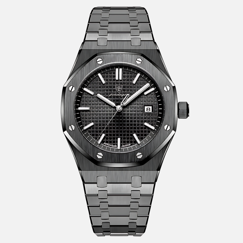 Montre élégante pour homme en acier inoxydable