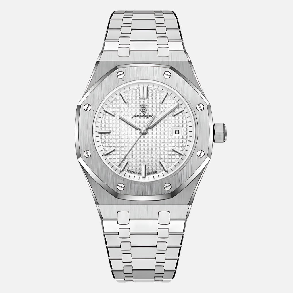 Montre élégante pour homme en acier inoxydable