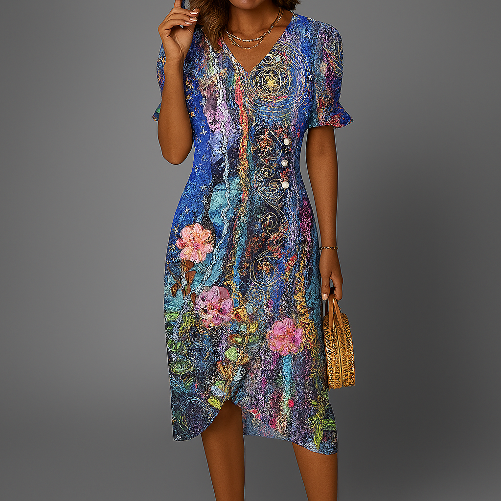 Robe longue légère pour femme