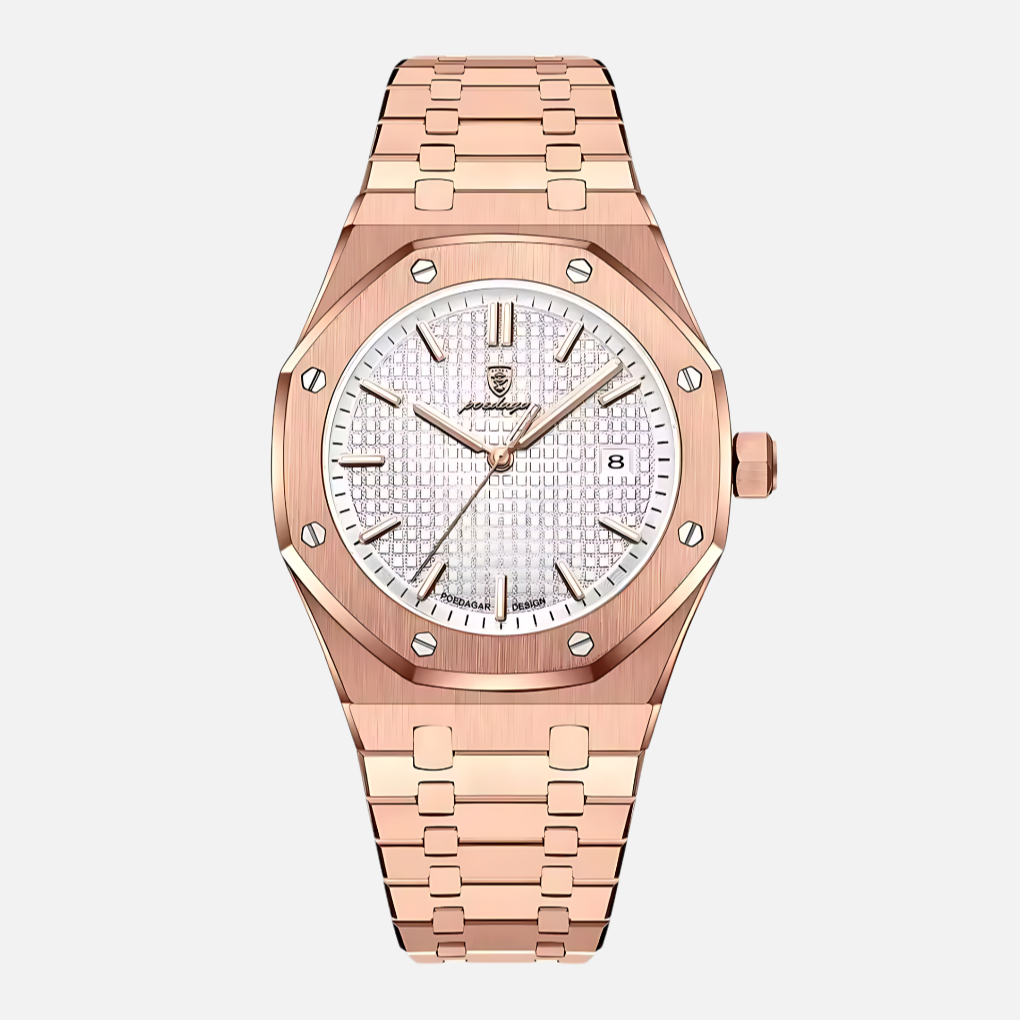 Montre élégante pour homme en acier inoxydable