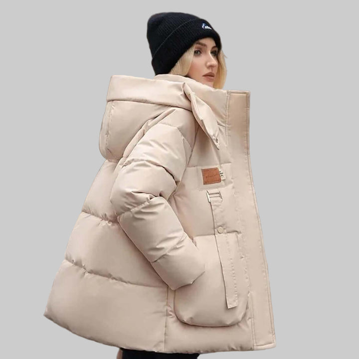 Veste matelassée à capuche pour femme