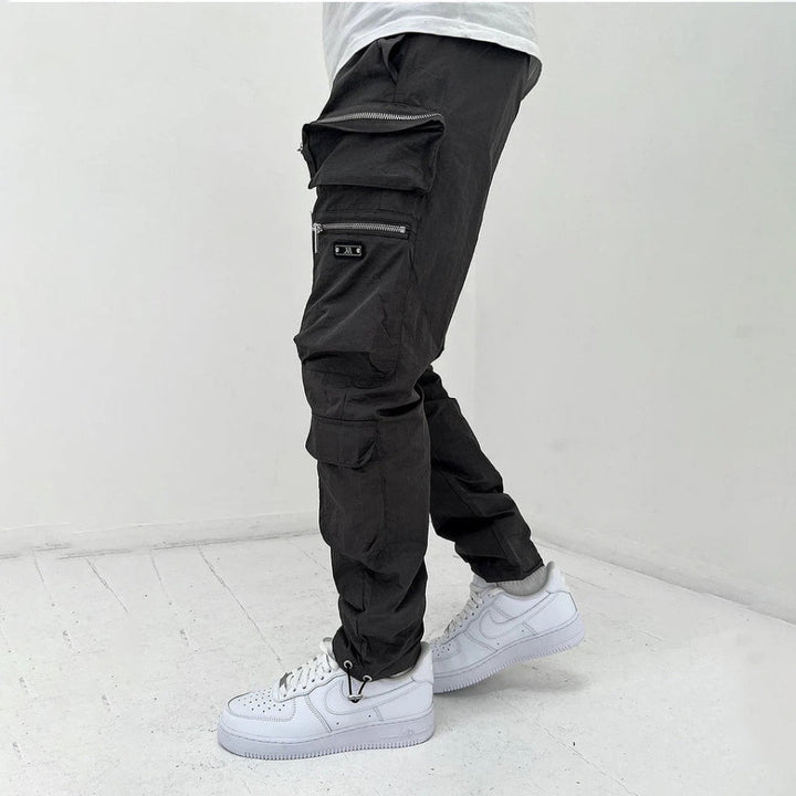 Pantalon cargo multi-poches coupe classique pour homme