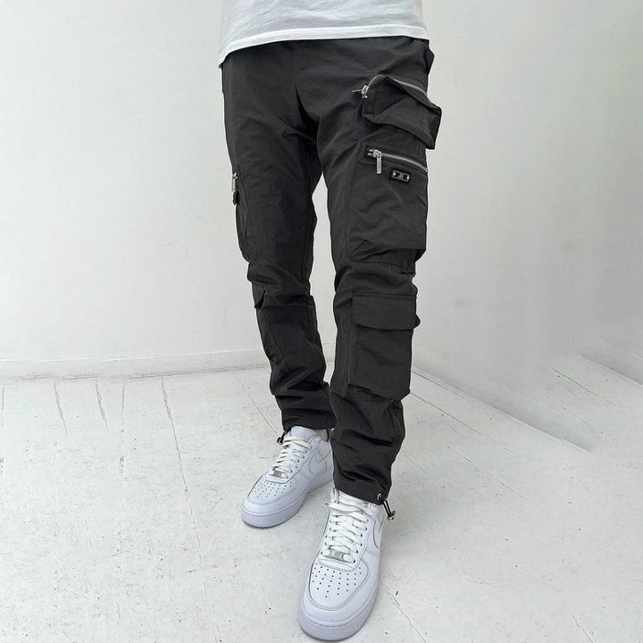 Pantalon cargo multi-poches coupe classique pour homme