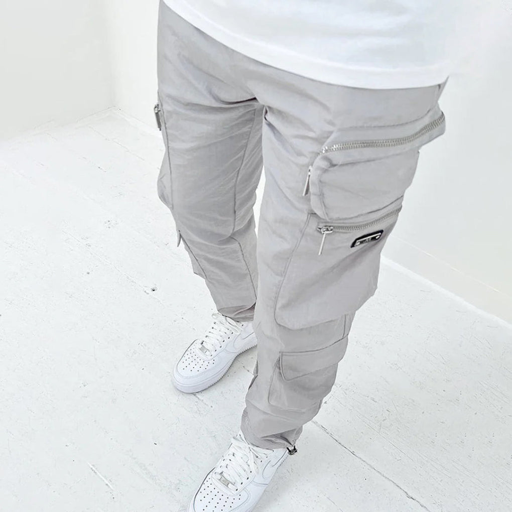Pantalon cargo multi-poches coupe classique pour homme