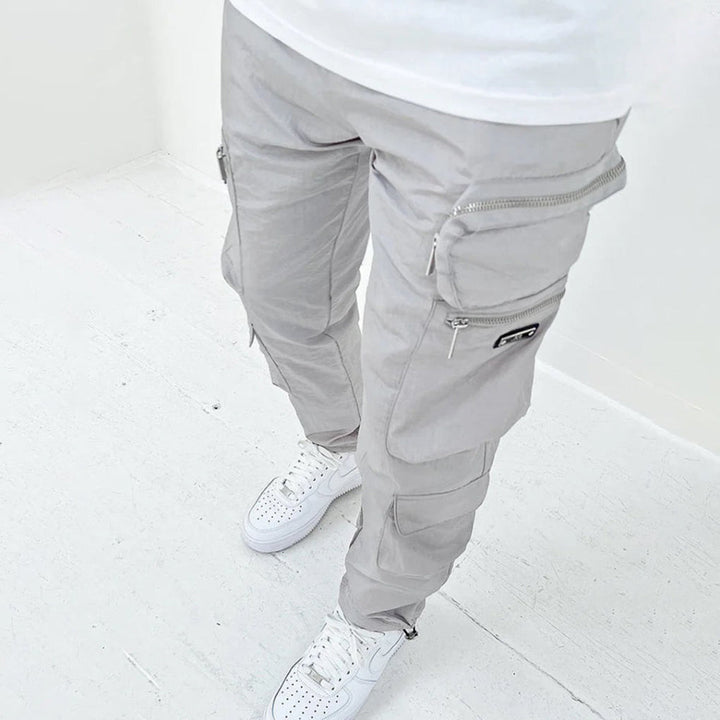 Pantalon cargo multi-poches coupe classique pour homme