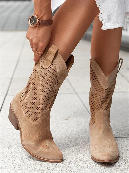 Bottes de cowboy mi-hautes pour femmes