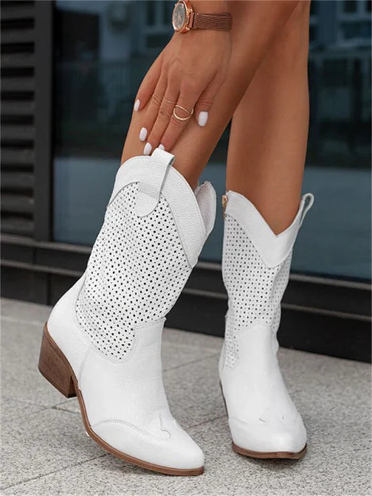 Bottes de cowboy mi-hautes pour femmes