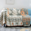 Couverture réversible en mousseline de gaze 100 % coton