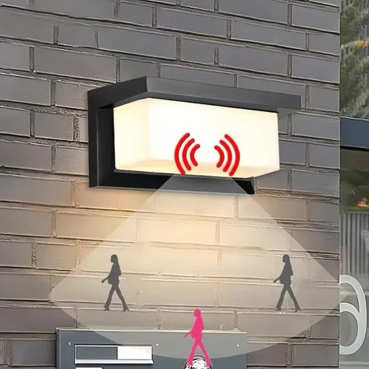 Applique murale d'extérieur à LED avec détecteur de mouvement et éclairage intelligent