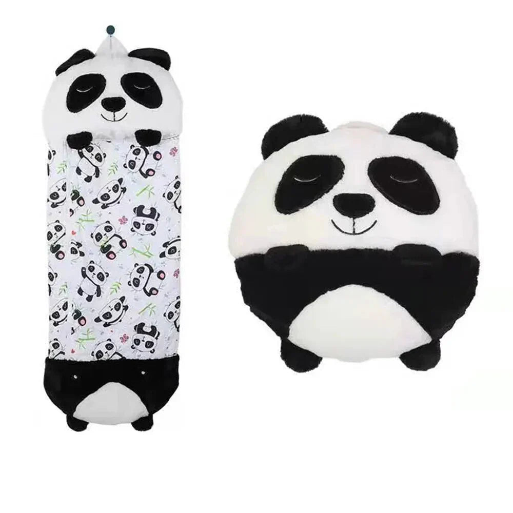 Sac de couchage et peluche pour enfants en un