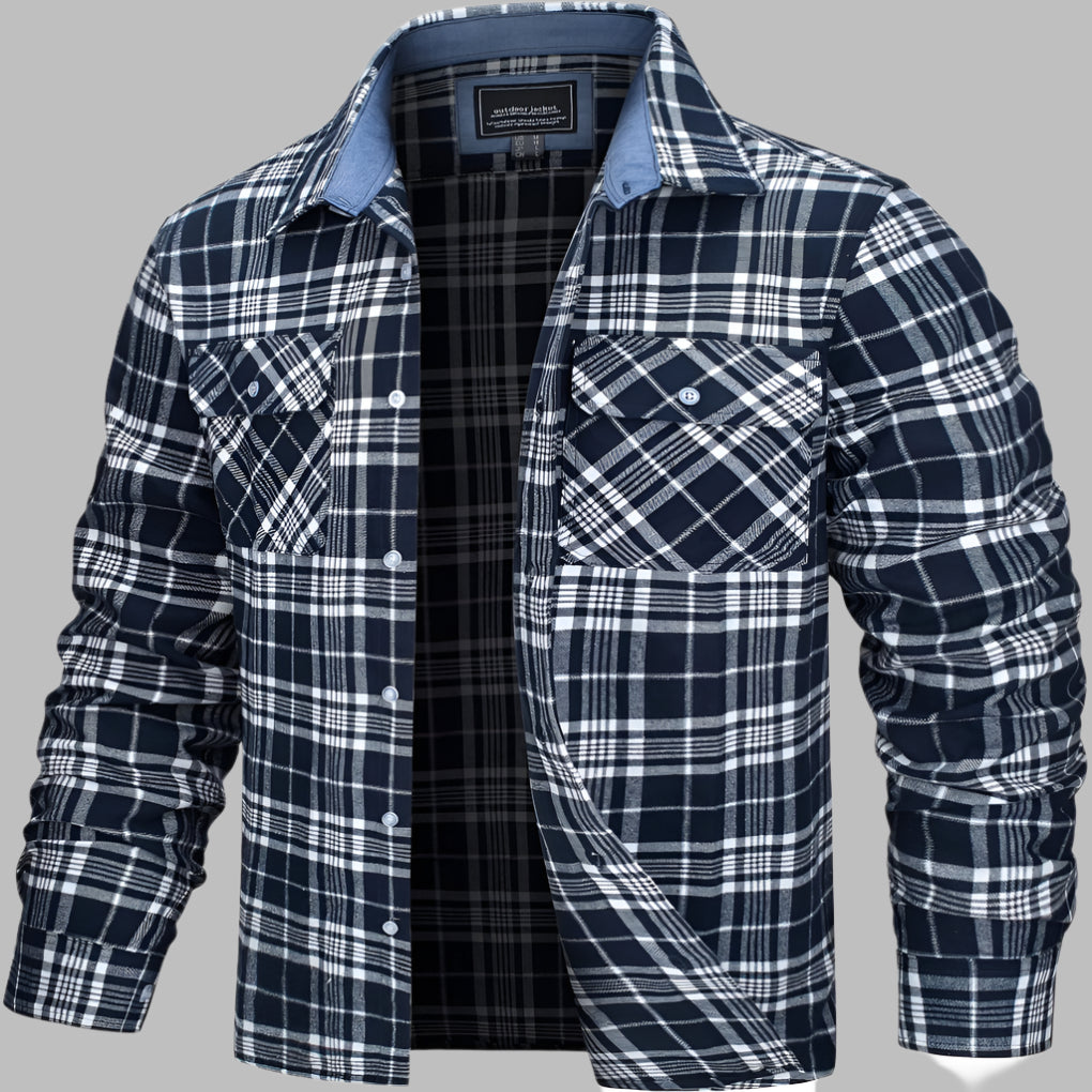Chemise de bûcheron en flanelle à carreaux de coton